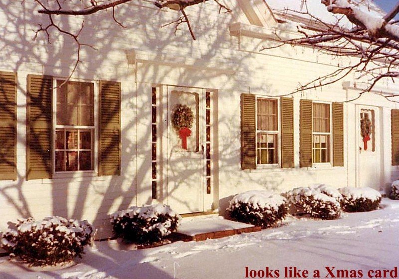 Main house in winter